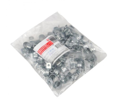 Скоба металлическая однолапковая СМО d16-17мм. (100шт.) EKF PROxima  sm-1-16-17  EKF