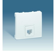 Simon 73 Розетка телефонная RJ11, 4 контакта, S73 Loft, графит  73480-62  Simon