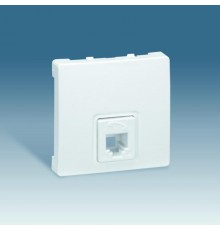 Simon 73 Розетка телефонная RJ11, 4 контакта, S73 Loft, белый  73480-60  Simon