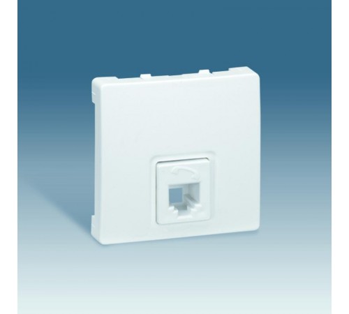 Simon 73 Розетка телефонная RJ11, 4 контакта, S73 Loft, графит  73480-62  Simon