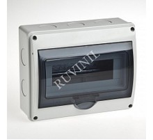 Щиток тусо о/п на 10 мод.с вертик.двер.260х200х107мм  69011  Рувинил