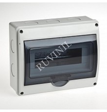 Щиток тусо о/п на 10 мод.с вертик.двер.260х200х107мм  69011  Рувинил