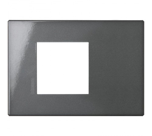 AXOLUTE Air рамка,итальянская модульность, 2 модуля, Антрацит  HW4819HS  Legrand