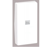 Simon Connect Клавиша узкая с бесцвет.окошком для кноп.выкл. с подсв. К304, 1/2 К45, графит  K113-14  Simon