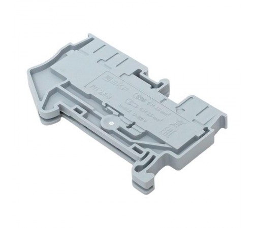 Клеммная колодка пружинная 2,5 Push-in 3 вывода серая PIT-2,5-3  EKF