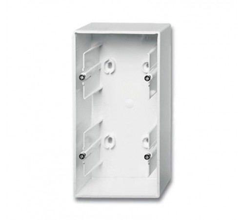 ABB Basic 55 Альп. белый Коробка для открытого монтажа, 2-постовая  1799-0-0975   2CKA001799A0975  ABB