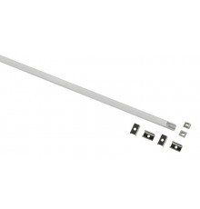 Комплект с накладным анодированным профилем  0709 7,8х9мм 2м   Б0062831  ЭРА