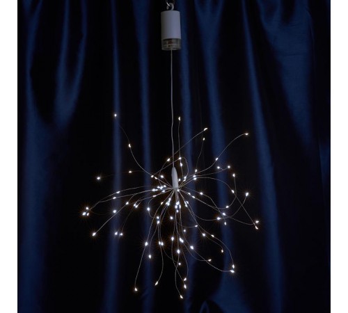 Гирлянда украшение Фейерверк 100 LED 0.3м, 5000K, батарейки 4*АА, IP20, CL595  41655  FERON
