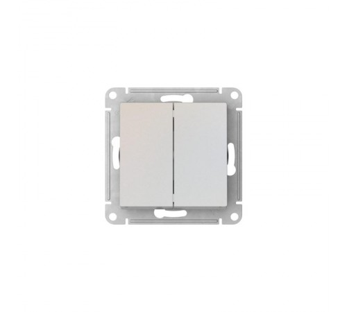 AtlasDesign Жемчуг Выключатель 2-клавишный, сх.5, 10АХ, механизм, быстрозажимные клеммы  ATN000451S  SE