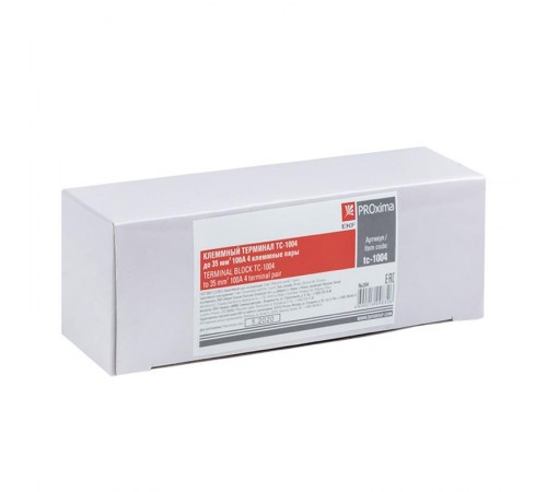 Терминал клеммный TC-1004 до 35 мм2 100A 4 клеммные пары EKF PROxima   tc-1004  EKF