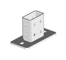 Опора для СТРАТ профиля 41х82, толщ. 4,0 (пятка - 8,0мм), гор. цинк, 368133  ОП-41х82-4,0-ГЦ   Ostec