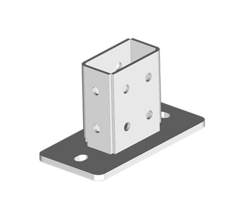 Опора для СТРАТ профиля 41х82, толщ. 4,0 (пятка - 8,0мм), гор. цинк, 368133  ОП-41х82-4,0-ГЦ   Ostec