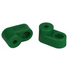 Изолятор для шин  NO-224-70 угловой зеленый  Б0062950  ЭРА