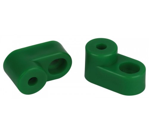 Изолятор для шин  NO-224-70 угловой зеленый  Б0062950  ЭРА