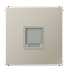 Плата (фиксация защёлкиванием) для одного модуля; металл; нержавеющая сталь  ES1969-15WE  Jung