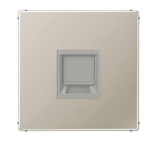 Плата (фиксация защёлкиванием) для одного модуля; металл; нержавеющая сталь  ES1969-15WE  Jung