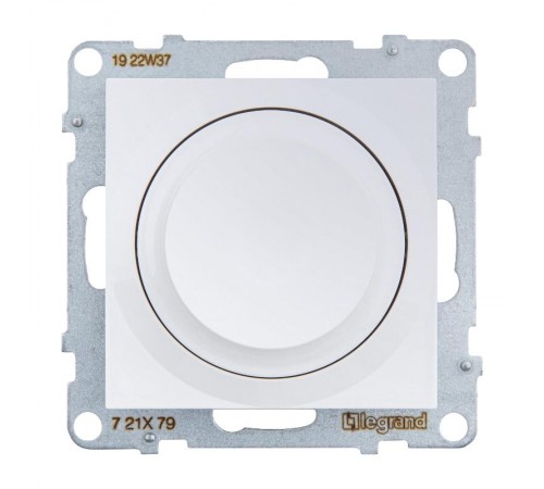 SUNO Светорегулятор с поворотной ручкой универсальный 300Вт без нейтрали. Цвет "Белый"  721179  Legrand