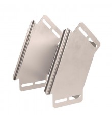 Угол вертикальный внешний 90 градусов Стандарт INOX (AISI 409) 150х100  PR16.3053  Промрукав