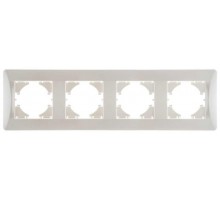 UGRA РАМКА 4-местная, цвет жемчуг  С1140-028  GUSI Electric