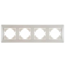 UGRA РАМКА 4-местная, цвет жемчуг  С1140-028  GUSI Electric