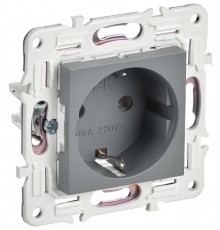 SKANDY Розетка с з/к без з/ш 16А SK-R05Gr серый  SK-R11-16-K03  IEK