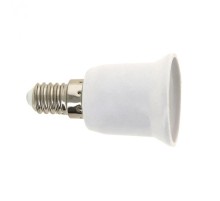 Переходник Е14-Е27 белый PROxima  AD-E14-E27-w  EKF