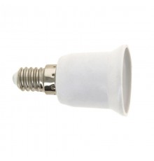 Переходник Е14-Е27 белый PROxima  AD-E14-E27-w  EKF