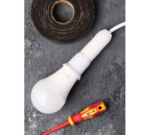 Переходник Е14-Е27 белый PROxima  AD-E14-E27-w  EKF