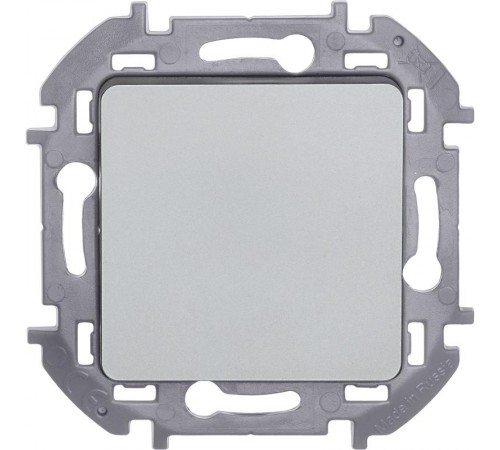 Inspiria Алюминий Переключатель без фиксации (кнопка) с Н.О./Н.З. контактом 6 A С/У без рамки  673692  Legrand