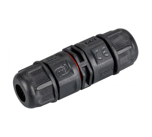 Коннектор прямой NEO-CON-I-2pin-BK (3-7mm, IP67) (Arlight, IP67 Пластик, 3 года)  024936  Arlight