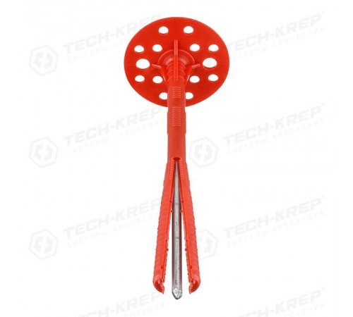 Дюбель для теплоизоляции с мет. гвоздём 10х200 (25 шт) - пакет ( 1,157 кг)  102051  Tech-KREP