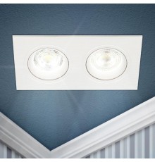 Светильник встраиваемый точечный KL92-2 WH MR16/GU5.3 белый, пластиковый  Б0054375  ЭРА