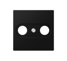 Крышка для телевизионной розетки; термопласт; черный матовый  A561BFPLTVSWM  Jung