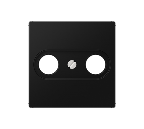 Крышка для телевизионной розетки; термопласт; черный матовый  A561BFPLTVSWM  Jung