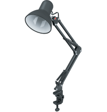 Светильник настольный NDF-C012-60W-BL-E27 на струбцине, черный, Е27  61645  Navigator
