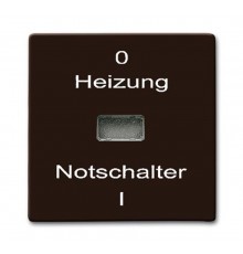 Клавиша для мех. 1-клавишного выкл./перекл./кнопки, с красной линзой, "HNS", серия Allwetter 44, цвет коричневый  1731-0-1956   2CKA001731A1956  AB