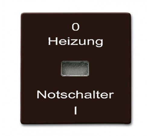 Клавиша для мех. 1-клавишного выкл./перекл./кнопки, с красной линзой, "HNS", серия Allwetter 44, цвет коричневый  1731-0-1956   2CKA001731A1956  AB