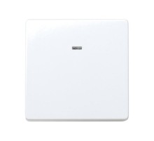 Simon 27 Выключатель двухполюсный с контрольной подсветкой, 16А 250В, широкий модуль, S27, белый  27134-65  Simon