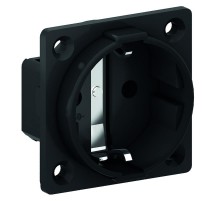 Розетка панельная Schuko 2р+Е 16А черная IP20 I 714-Bals I Bals