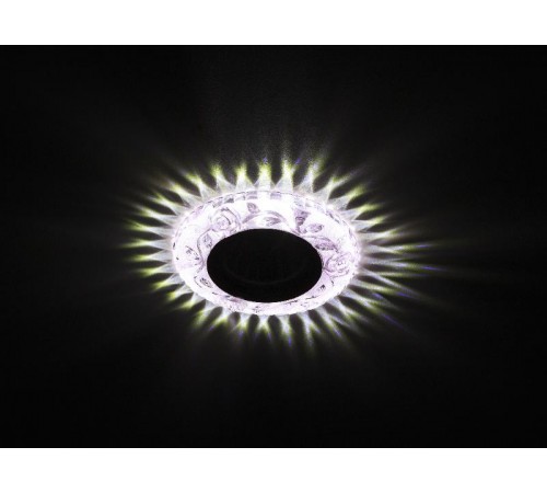 Светильник точечный встраиваемый под лампу DK LD16 MR16 50Вт GU5.3 розовый с подсветкой  Б0028084  ЭРА