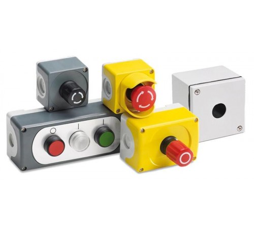 Пост кнопочный CEPY1-2001 с защитным кожухом с кнопкой ГРИБОК 2 НЗ отп.вытягиванием1SFA619821R2001 ABB