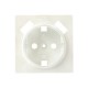 Валенсия лицевая панель розетки 1-местной с/з 16А жемчуг с защ. штор. с 2 USB 2,1А EKF PROxima   ESR16-L-028-50-2USB   EKF
