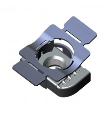 Гайка канальная М10 с пластиковым держателем, толщ. 8,0 мм, термодиффузия, 568156  ГКД-М10-8,0-Т   Ostec