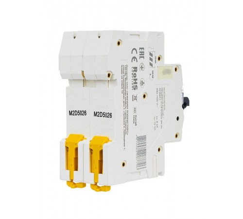 Выключатель автоматический двухполюсный M06N 2P D 50А 6кА ARMAT  AR-M06N-2-D050  IEK