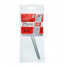 Саморез ШУц 6,0х150 пот. гол. (2 шт) - пакет ( 0,036 кг)  102465  Tech-KREP