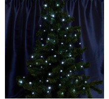 Гирлянда-нить CL44  200 диодов  5000К, с эффектом стробов, 20 м +1.5м черный шнур, IP65  32976  FERON