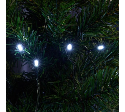 Гирлянда-нить CL34  100 диодов  5000К, с эффектом стробов, 10 м +1.5м черный шнур, IP65  32973  FERON