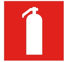 Самоклеющая этикетка 150х150мм "Огнетушитель" упак 10 шт  LPC10-1-15-15-OGNT  IEK