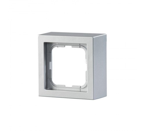 Рамка 1 пост, Impressivo, наружный монтаж, алюминий  1721S85-83   2TKA000300G1  ABB