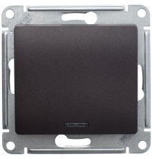 Glossa Шоколад Мех Переключатель 1-клавишный с подсветкой сх.6а, 10АХ  GSL000863  SE